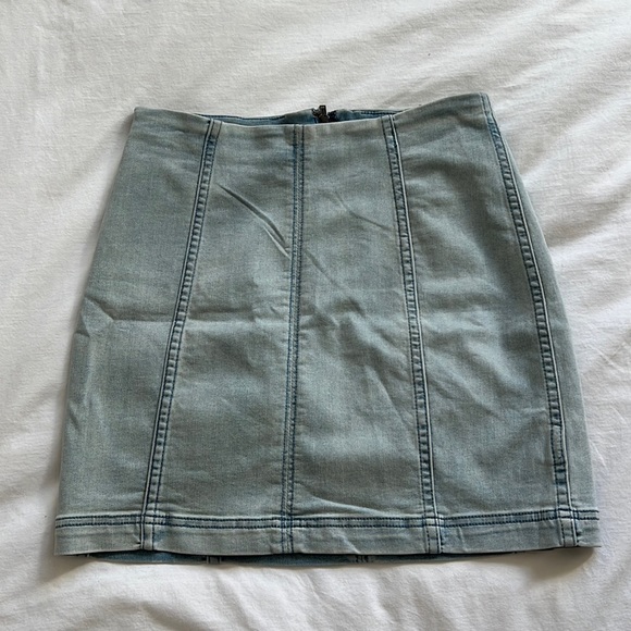 Free People Modern Femme Denim Mini - Picture 2 of 5